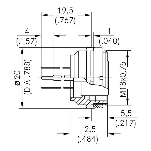 T 3507 430 Amphenol Tuchel Industrial  Assemblages de connecteurs circulaires